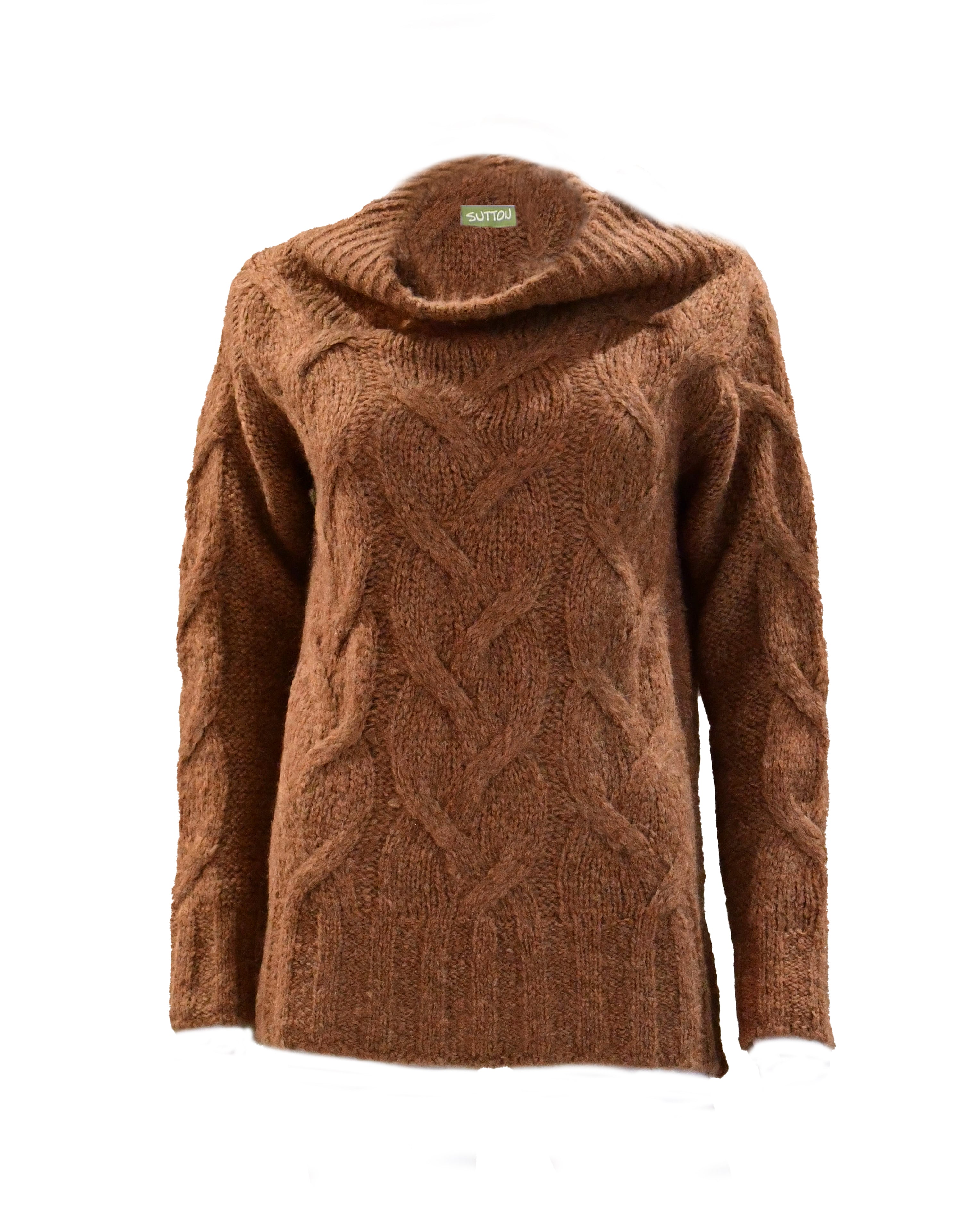 Diamond Knit Sweater brown/camel sizes S & M available shops BNWT